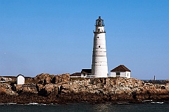 Boston Harbor Lighthouse on a Warm Morning in October